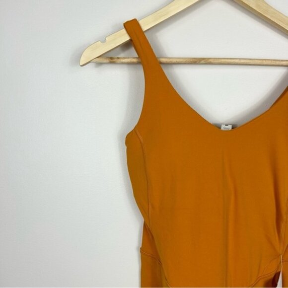 Lululemon Align Onesie 8" Autumn Orange 6 - Picture 5 of 10